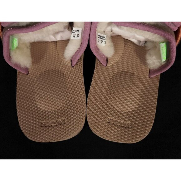 Suicoke MOTO-Mab Strap Sandals Size 36 US W7 M5 Unisex Beige Purple $250 - Picture 6 of 10